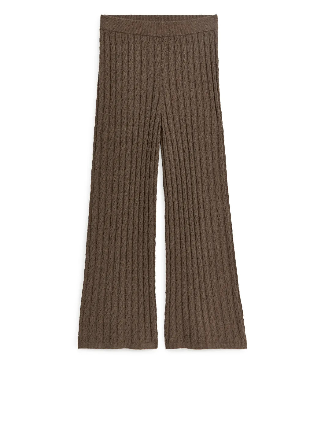 Bouclé Cable-Knit Trousers | ARKET (US&UK)