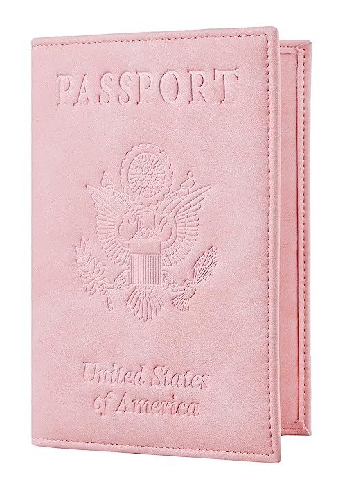 Travelambo RFID Blocking Genuine Leather Passport Holder Wallet Cover | Amazon (US)