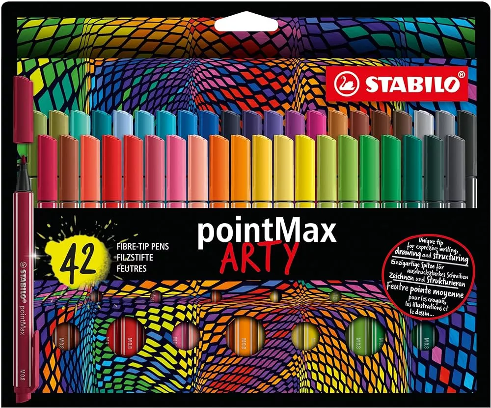 Fineliner - STABILO point 88 - Wallet of 40 - Assorted colors