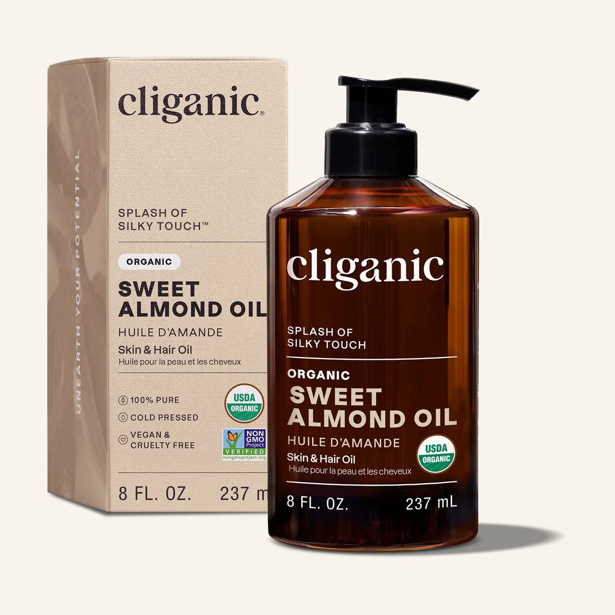 Organic Sweet Almond Oil | Cliganic