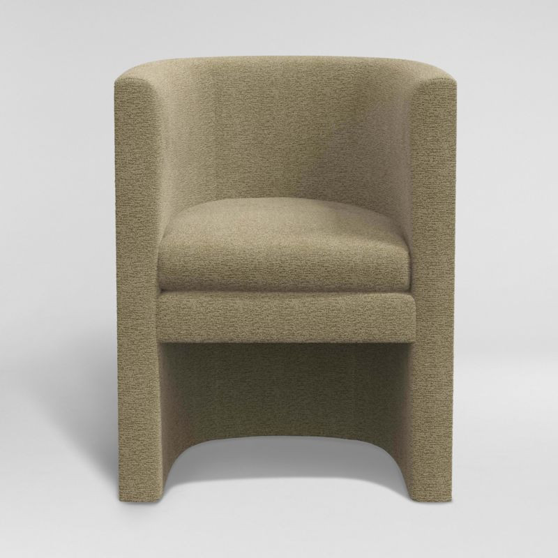 Barkley Mushroom Bouclé Dining Chair + Reviews | Crate & Barrel | Crate & Barrel