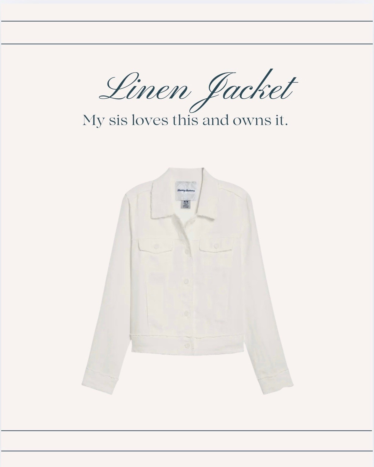 I’m always in need of a light layer and this linen jacket is just that and more! So refined. s

#LTKOver40 #LTKSeasonal #LTKMidsize