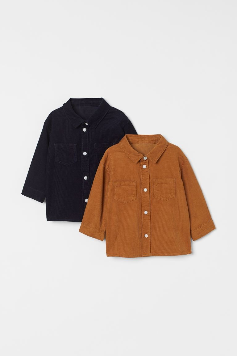 2er-Pack Cordhemden | H&M (DE, AT, CH, NL, FI)