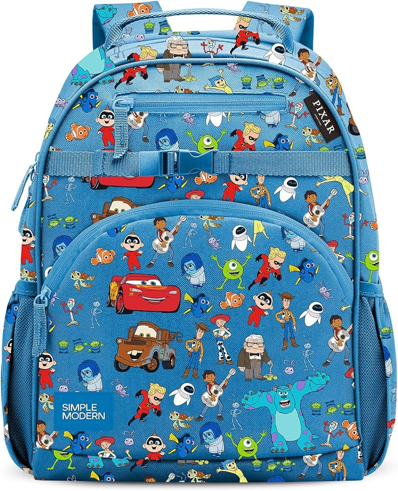 Simple Modern Medium Disney Pixar Toddler Backpack for School Girls and Boys | Kindergarten Eleme... | Amazon (US)