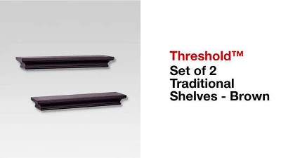 2pc Traditional Wall Shelf Set - Threshold™ | Target