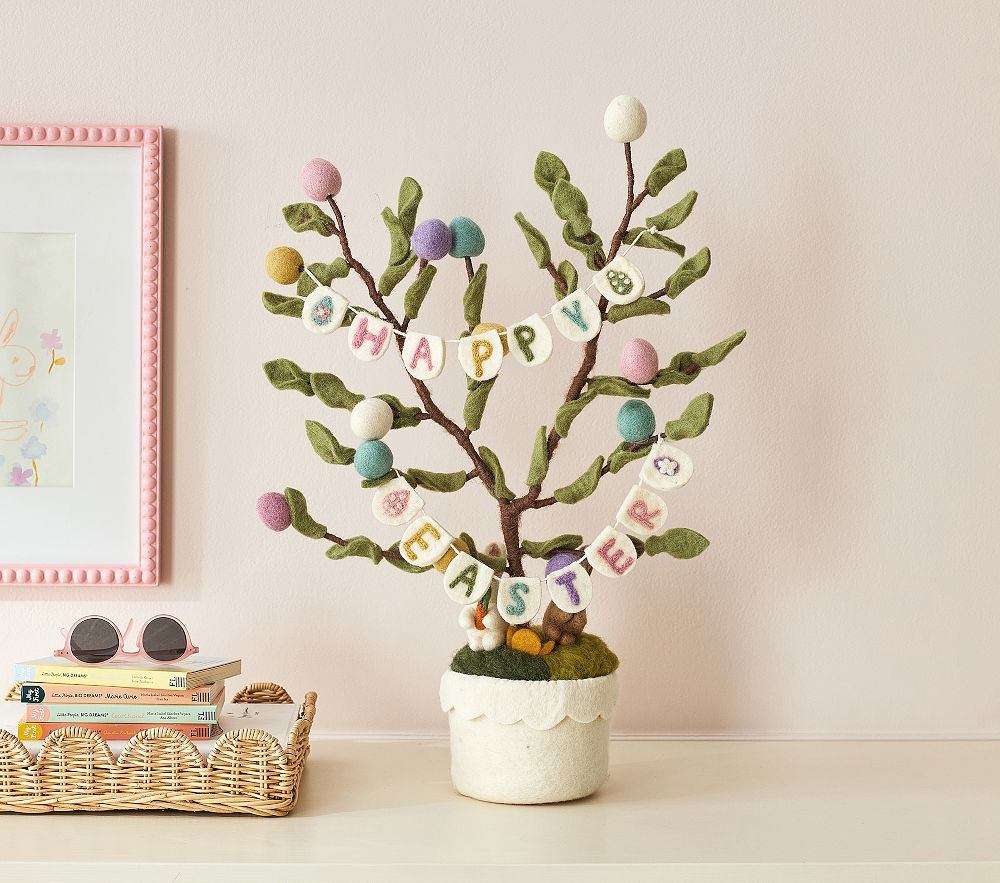Felted Easter Egg Tabletop Tree | Pottery Barn Kids