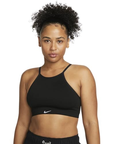 Nike Women's Indy Seamless Ribbed Light-Support Non-Padded Sports Bra (US, Alpha, Large, Regular, Regular, Black) | Amazon (US)