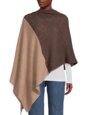 Colorblock Cashmere Poncho | Saks Fifth Avenue OFF 5TH