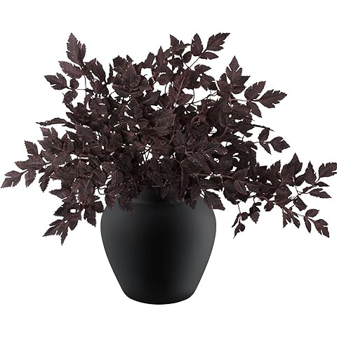 Artificial Branches for Vase, 6 Pcs Faux Stems Greenery Plant Stems, Leaf Spray, Fake Purple Loro... | Amazon (US)