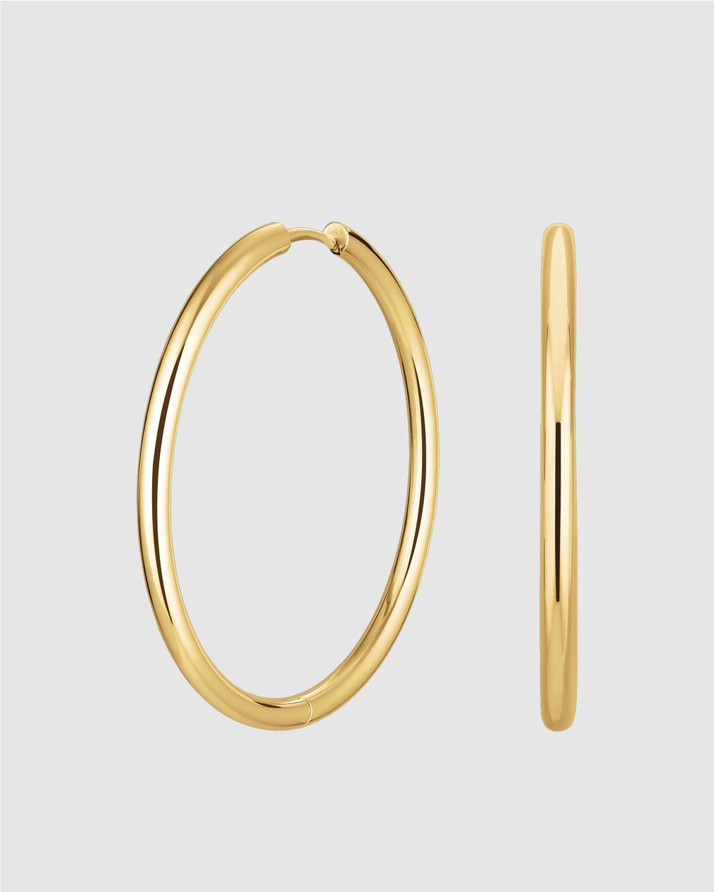 Rosefield - Fine Big Gold Tone Hoops - Jewellery (Gold) Fine Big Gold-Tone Hoops | THE ICONIC (AU & NZ)