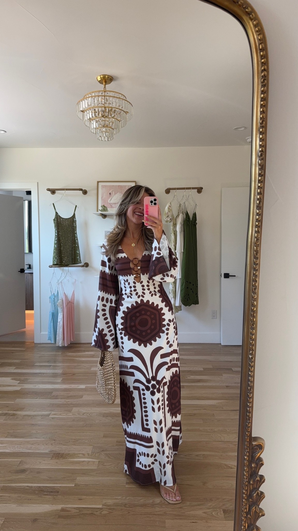 Brown and white Aztec print long sleeve maxi resortwear dress from Amazon 

Revolve code: tulip

Wearing my usual smalls

Wedding guest
Resortwear
Aztec print
Brown dress
Summer party
Fall event 

#LTKParties #LTKStyleTip #LTKWedding