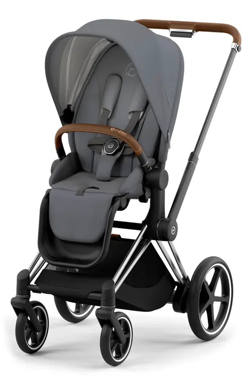 CYBEX e-Priam 2 Electronic Stroller with All Terrain Wheels in Soho Grey at Nordstrom | Nordstrom
