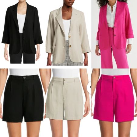Such a closet staple! Linen Blazers and matching shorts! These outfits can be casual with tennis shoes and sandals or dressed up with cute heels!! So lightweight and flattering!! 

#LTKworkwear #LTKstyletip #LTKbeauty