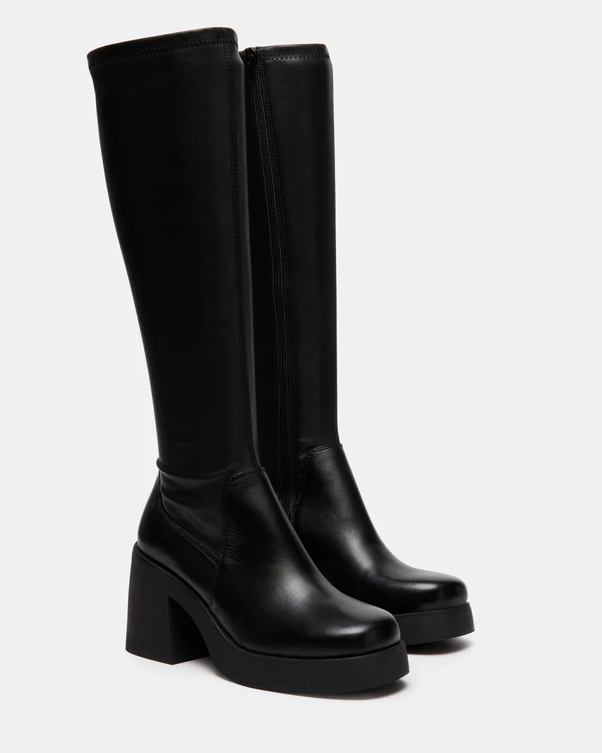 BERKLEIGH Black Women's Knee High Boot | Steve Madden (US)