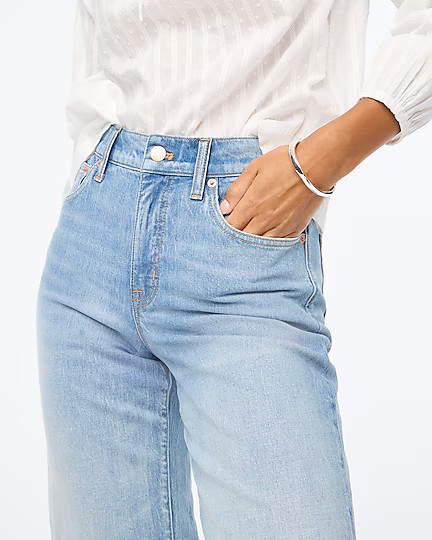 Petite wide-leg cropped jean in all-day stretch | J.Crew Factory