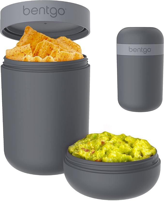 Bentgo Snack Cup - Reusable Snack Container with Leak-Proof Design, Toppings Compartment, and Dua... | Amazon (US)