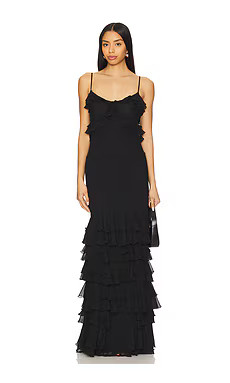 Lovers and Friends x Emma Rose Arles Gown in Black from Revolve.com | Revolve Clothing (Global)