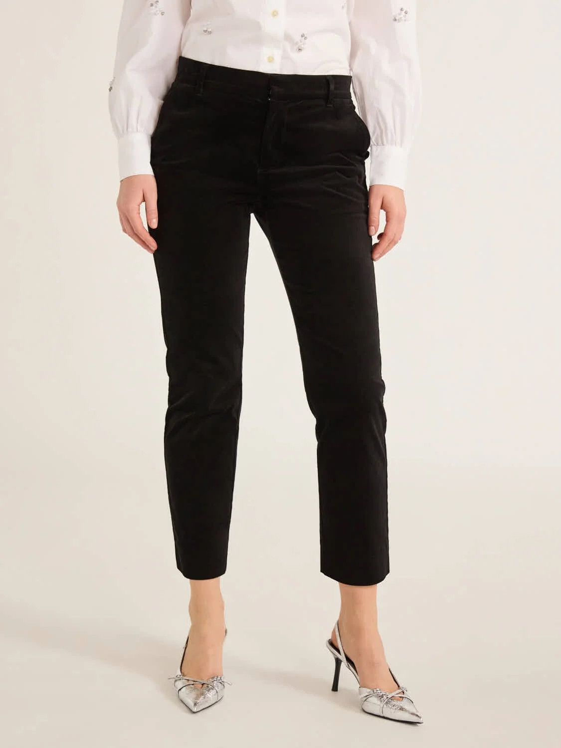 Free Assembly Women's Slim Velvet Trousers, 26.5” Inseam, Sizes 0-20 | Walmart (US)