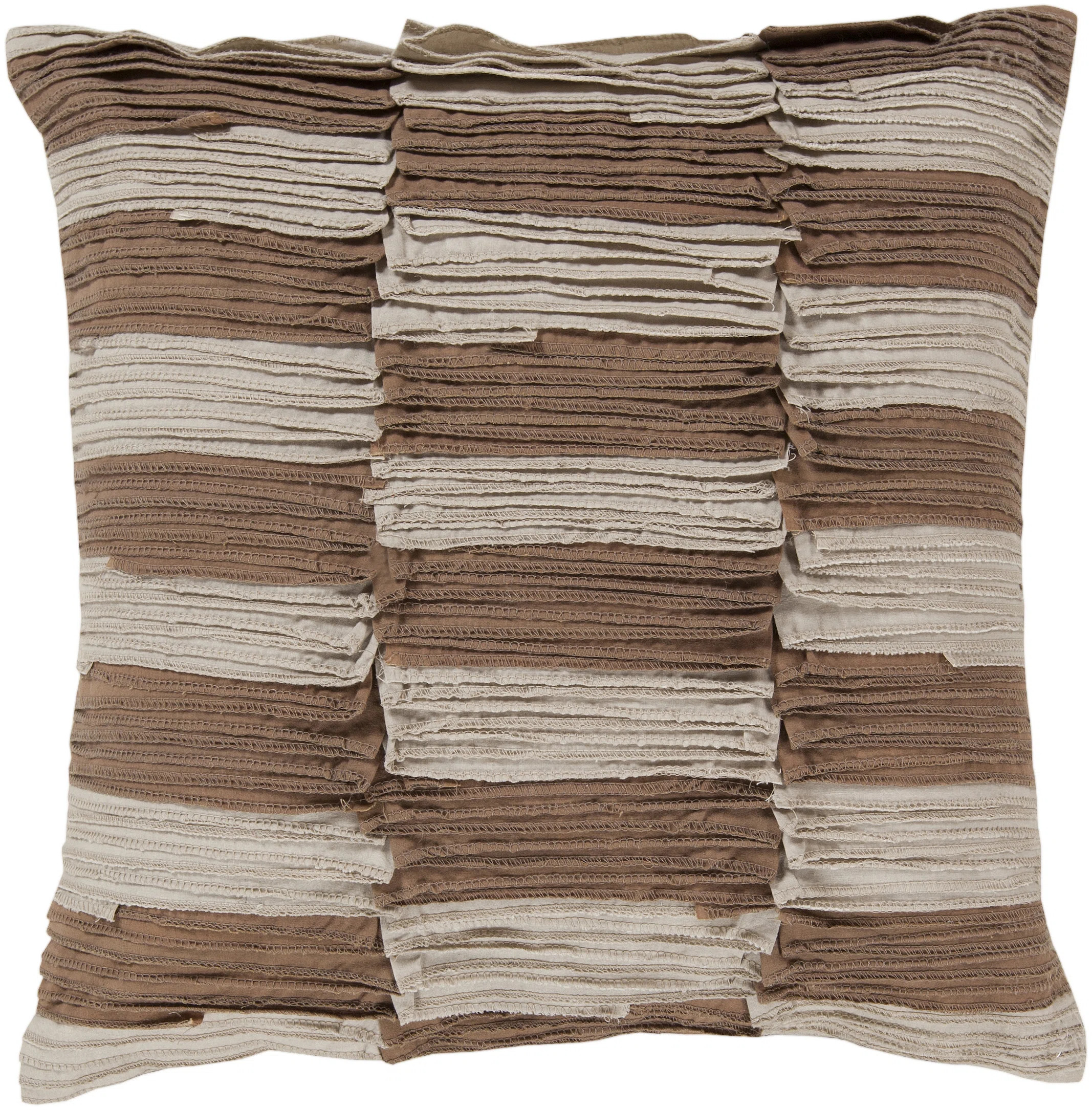 Rustic Ruffle Cotton Throw Pillow | Wayfair North America