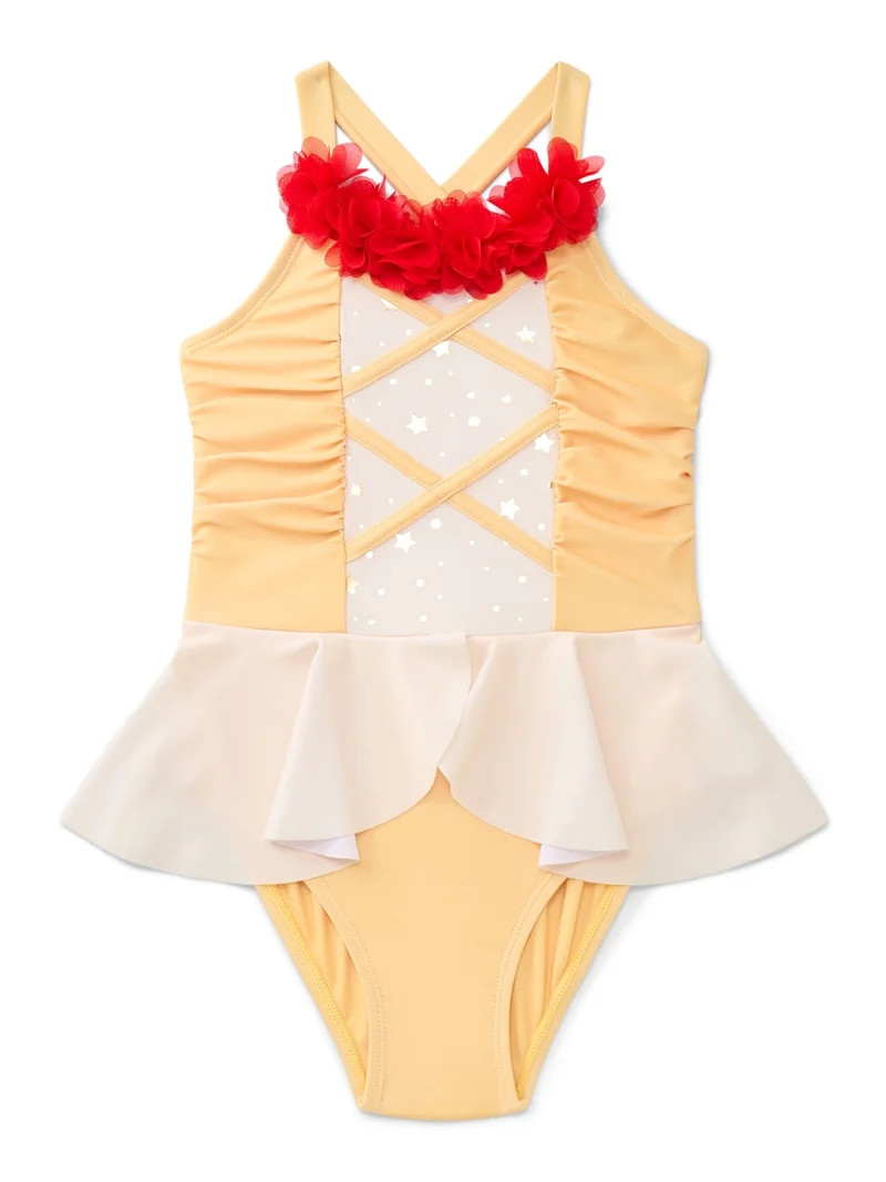 Character Toddler Girl Princess Cosplay Swimsuit, Sizes 12M-5T | Walmart (US)