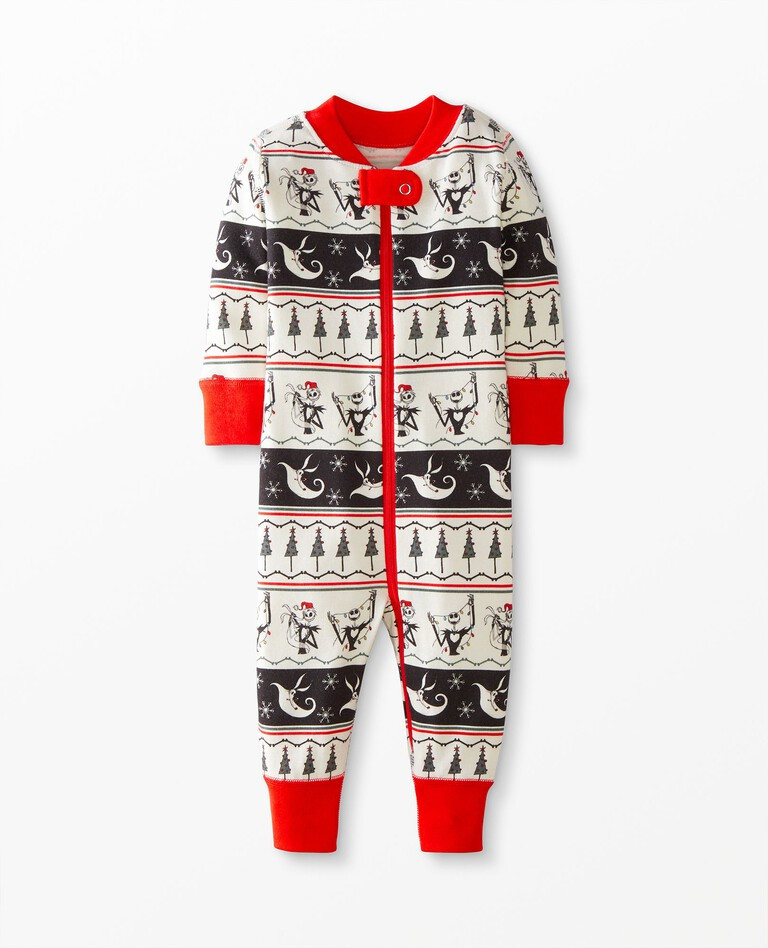Disney Tim Burton's The Nightmare Before Christmas Fair Isle Baby Zip Sleeper | Hanna Andersson