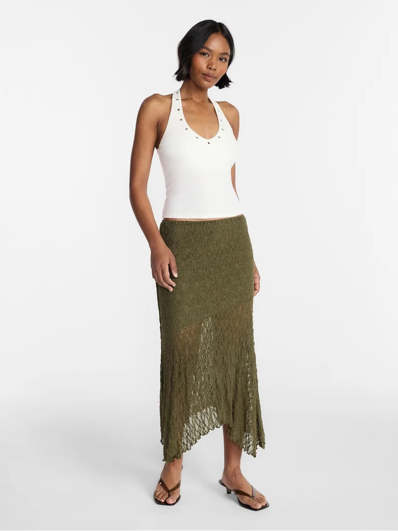 No Boundaries Grommet Halter Top, Women's XXS-XXL | Walmart (US)