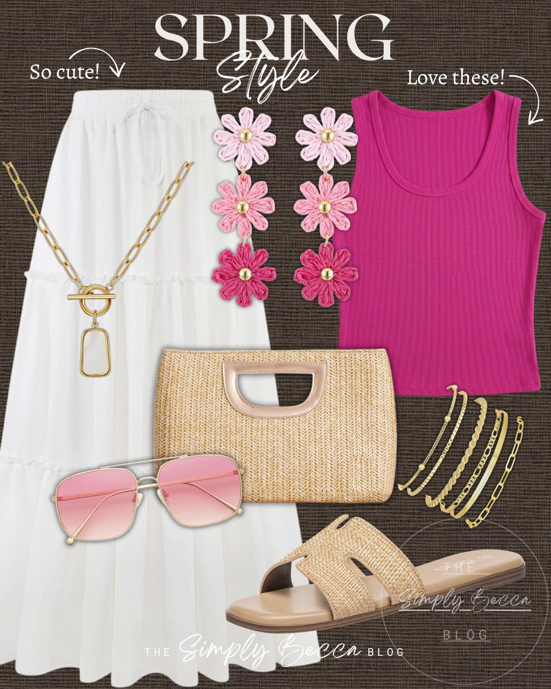 Toooo cute — these tanks are part of the Spring sale this week!

@amazon #ltkwomens #ltkfinds #springsale #amazonfashion #whiteskirt #flowerearrings #wovenclutch #springstyle  

 #LTKootd #LTKmomlife #LTKSeasonal