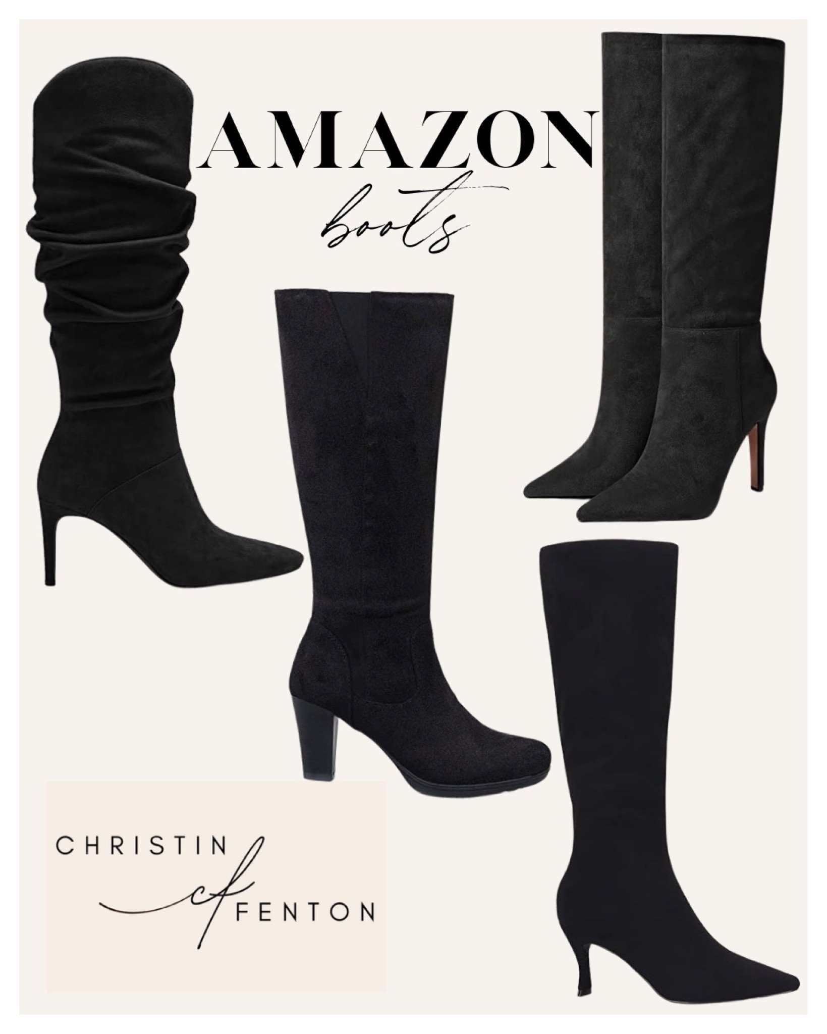 Amazon boots, knee high boots, tall boots, leather boots, riding boots, winter boots @shop.ltk #liketkit #founditonamazon 🥰 Thank you for shoe shopping with me! 🤍 XO Christin  #LTKshoecrush #LTKworkwear #LTKstyletip #LTKsalealert #LTKunder50 #LTKunder100 #LTKGiftGuide #LTKSeasonal 