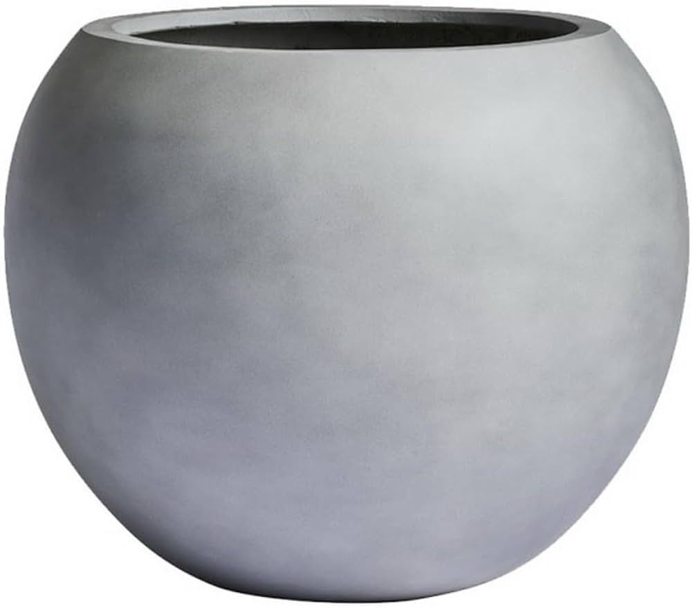 DTY Signature Mount Sherman 1-Piece Fiberstone Planter, Gray, 17" H x 21" Dia - Large | Amazon (US)
