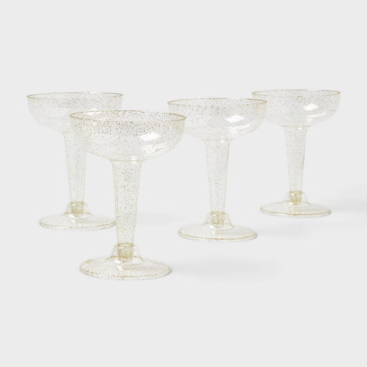 4.5oz 20ct Coupe Champagne Gold Glitter - Spritz™ | Target