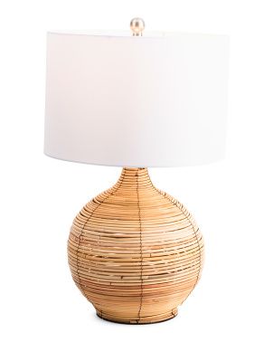 Rattan Table Lamp | TJ Maxx