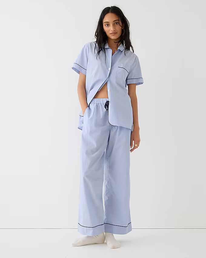 End-on-end cotton short-sleeve pajama set | J.Crew US