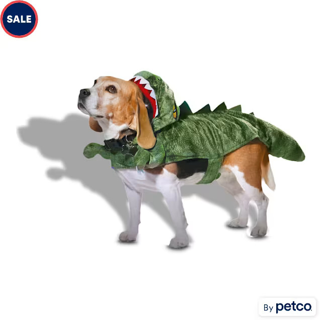 Bootique Dinosaur Hooded Pet Halloween Costume, X-Large | Petco