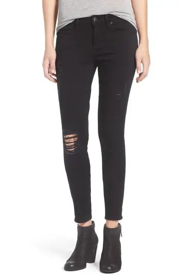 Women's Articles Of Society 'Sarah' Skinny Jeans, Size 24 - Black | Nordstrom
