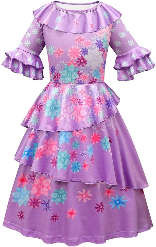 Kids Girls Isabela Dress Cosplay Costume Julieta Madrigal Princess Dress Skirt Suit for Child | Amazon (US)