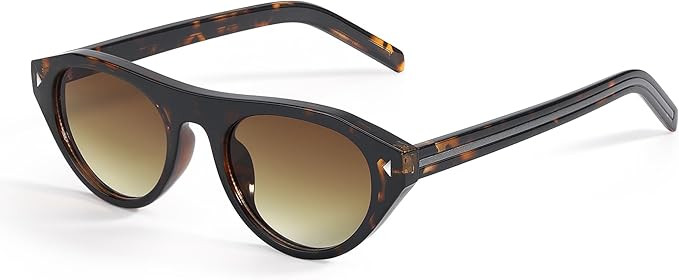 Cat Eye Sunglasses for Women Trendy Retro Cateye Frame with UV Protection for Traveling or Drivin... | Amazon (US)