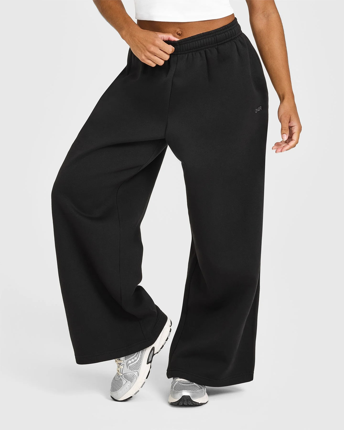 Foundations Oversized Straight Leg Joggers 
 Black | Oner Active (UK / US)
