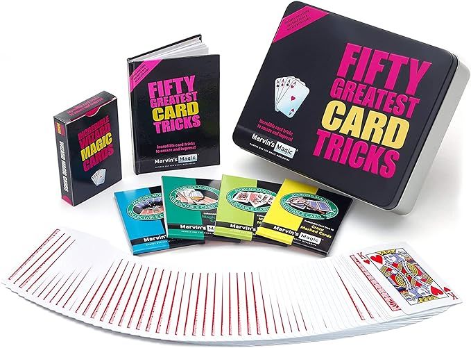 Amazon.com: Marvin's Magic - Fifty Greatest Card Tricks Set | Children & Adults Magic Card Set| I... | Amazon (US)