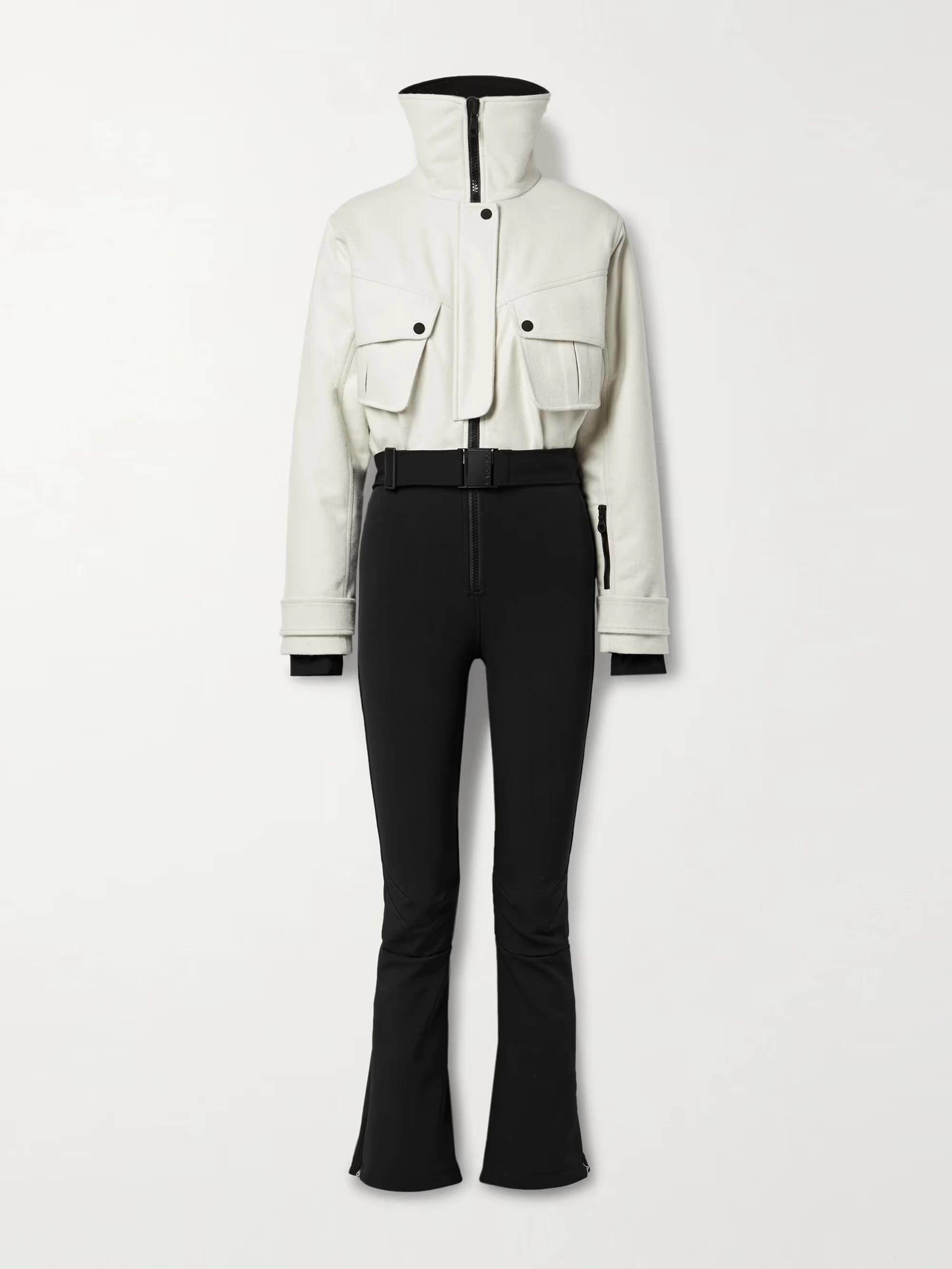 The Telluride belted two-tone wool-blend and twill ski suit | NET-A-PORTER (US)
