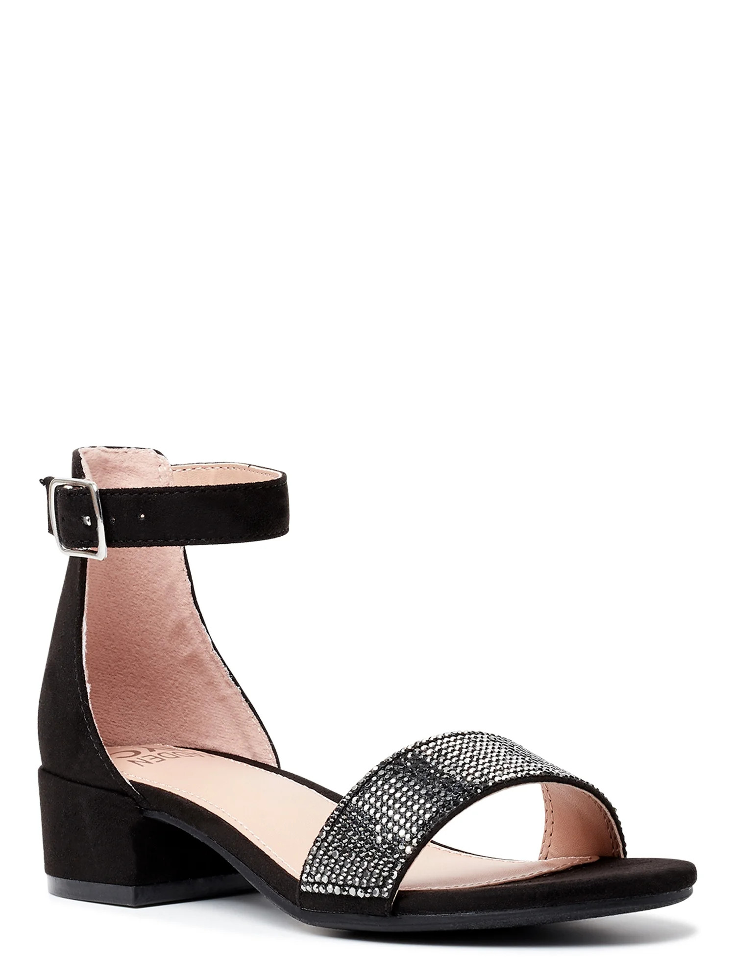 Madden NYC Little Girl & Big Girl Low Heel Rhinestone Shoes, Sizes 13-5 | Walmart (US)