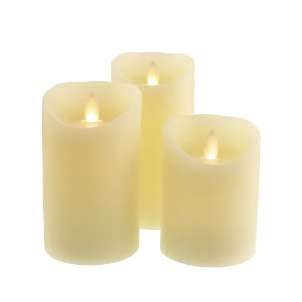 Set of 3 Churchgate LED Pillar Candles | Dunelm (migrated)