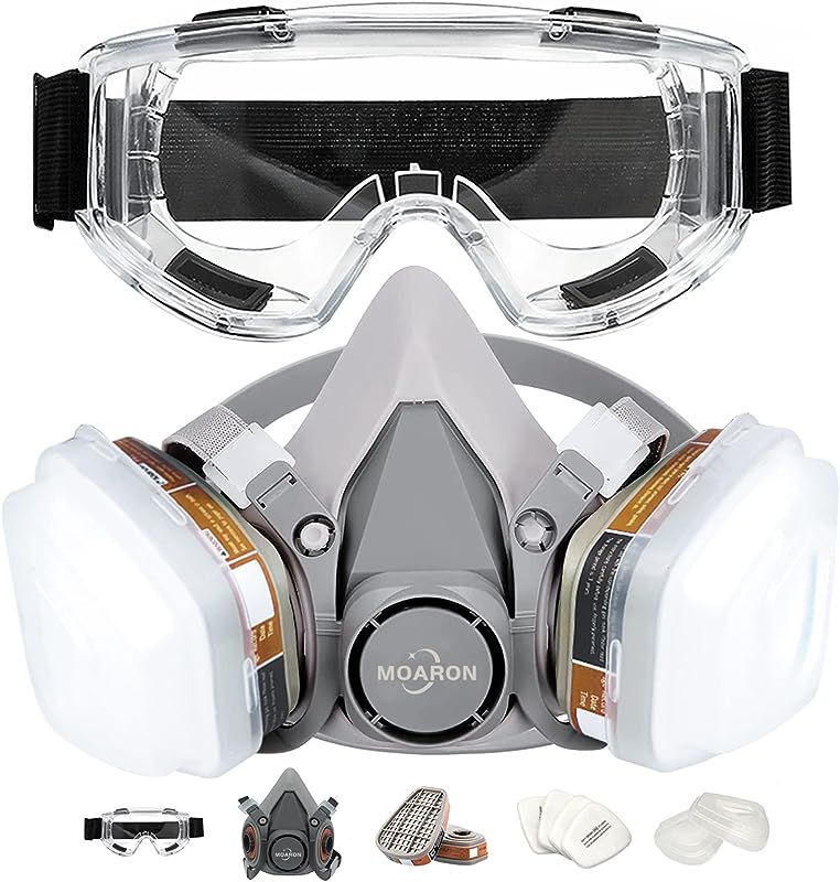Reusable Half Face Cover Set, Half Face Respirаtor, Personal Protective Equipment Filter for Pai... | Amazon (US)