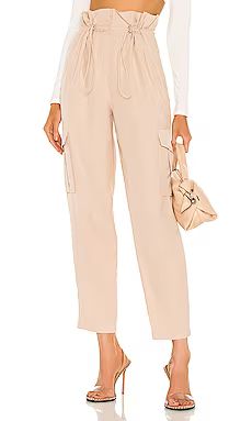 h:ours Shaye Paperbag Cargo Pant in Champagne from Revolve.com | Revolve Clothing (Global)