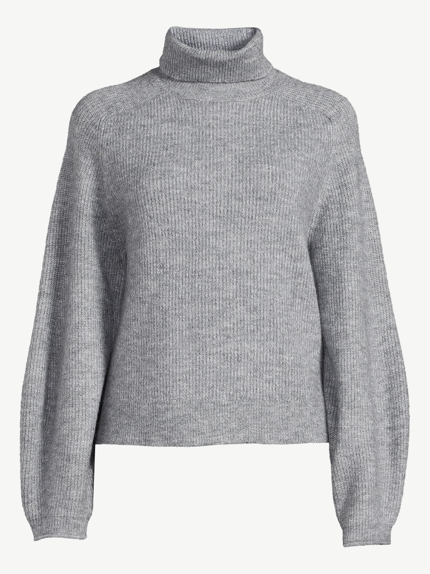 Scoop Women's Ribbed Turtleneck Sweater - Walmart.com | Walmart (US)