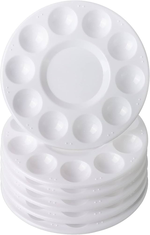 6 Pack Paint Tray Palettes, Plastic Paint Pallet for Kids Art Painting Palette for Painting or DI... | Amazon (US)