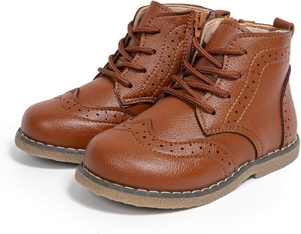 Toddler Boys Girls Ankle Combat Boots Comfort Hiking Shoes | Amazon (US)
