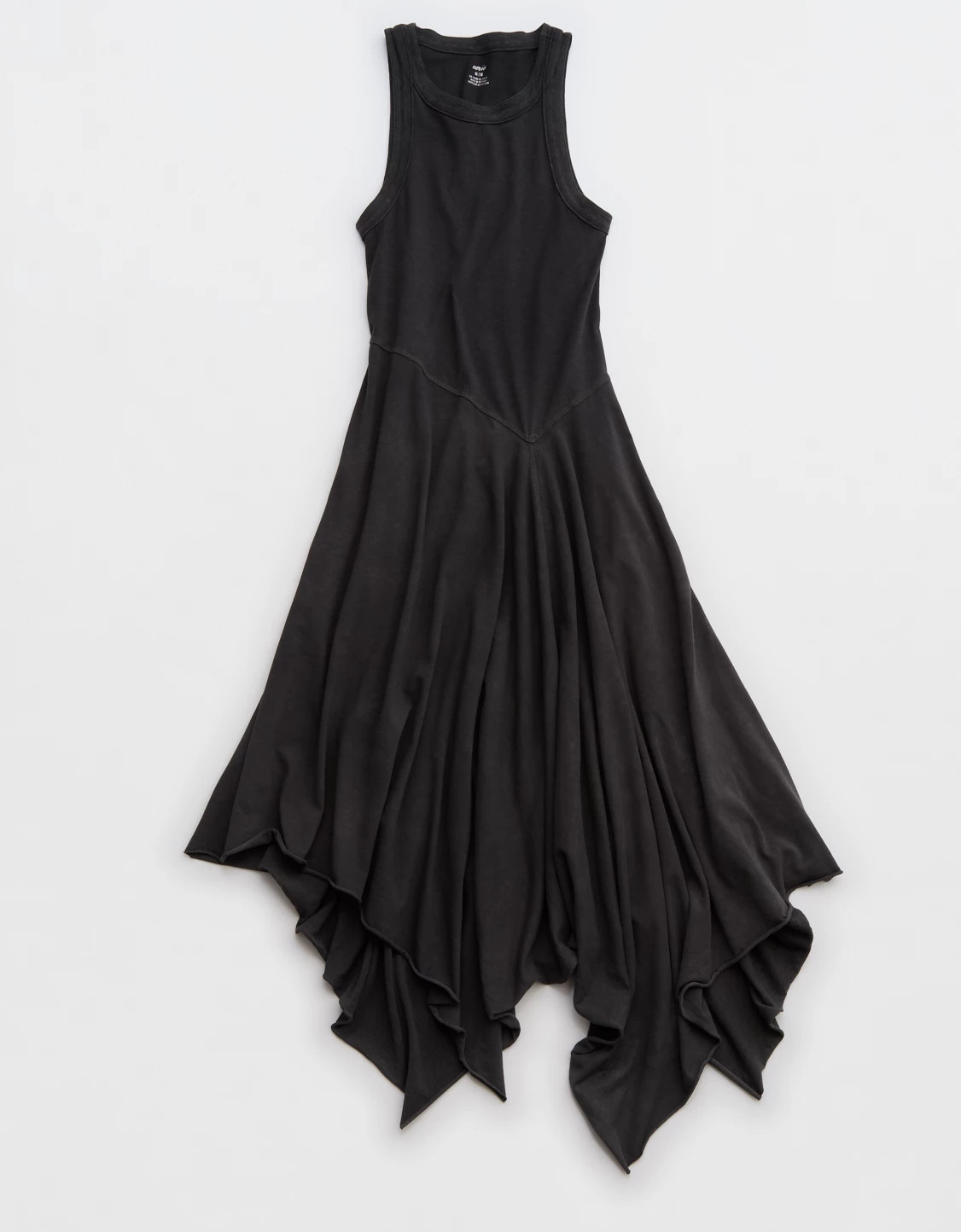 Aerie Tank Asymmetric Midi Dress | American Eagle Outfitters (US & CA)