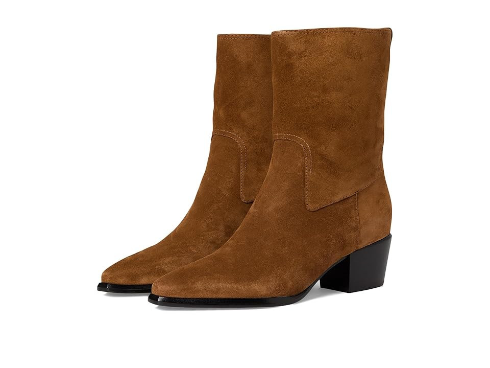 Vince Arlington Booties Women's Boots Elmwood Tan Suede : 5 M | Zappos