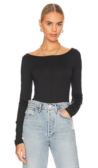 Stevie Bodysuit in Black | Revolve Clothing (Global)