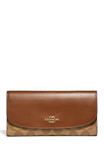 Checkbook Wallet In Signature Canvas | Nordstrom Rack